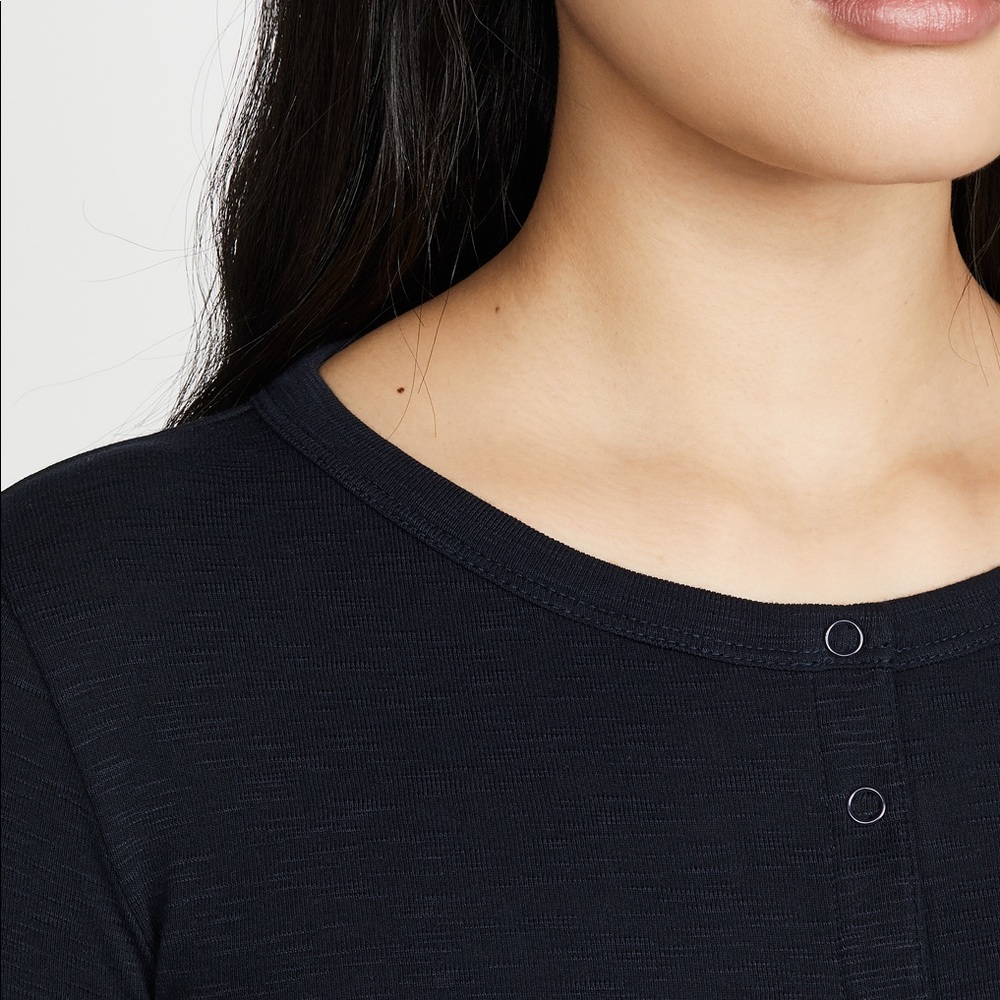 Vince Navy Henley T-shirt